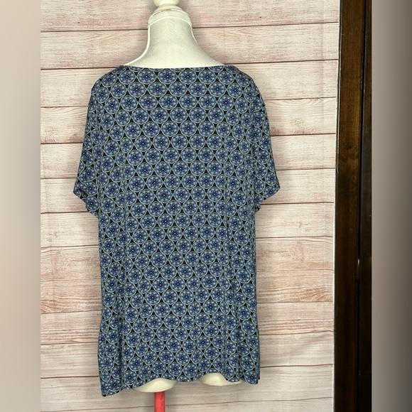 Geometric drop neck top - Picture 5 of 7